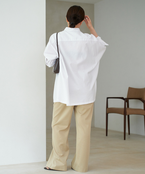 plage（プラージュ）の「《追加》Light OX Poncho シャツ（シャツ/ブラウス・レディース・ホワイト/グリーン/サックスブルー/その他10・FREE）」の22枚目の写真