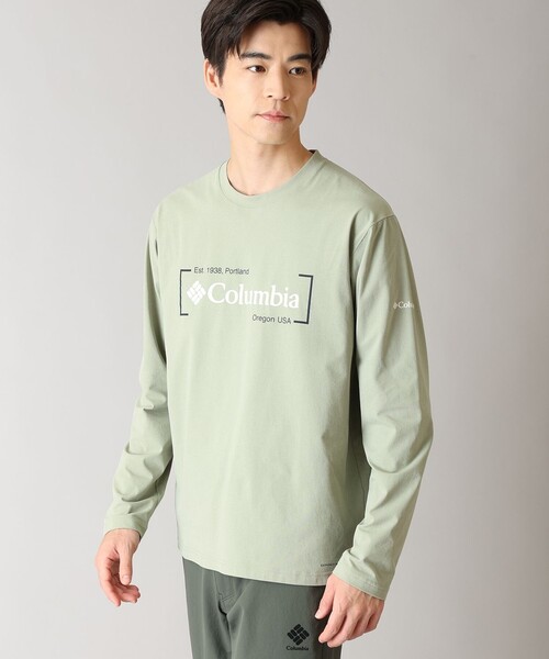 Columbia（コロンビア）の「UVカット 速乾 Columbia／ライトキャニオン グラフィック ロングスリーブTシャツ／コロンビア（Tシャツ/カットソー・メンズ・ホワイト/ブラック/グリーン・S/XL/L/M）」の3枚目の写真