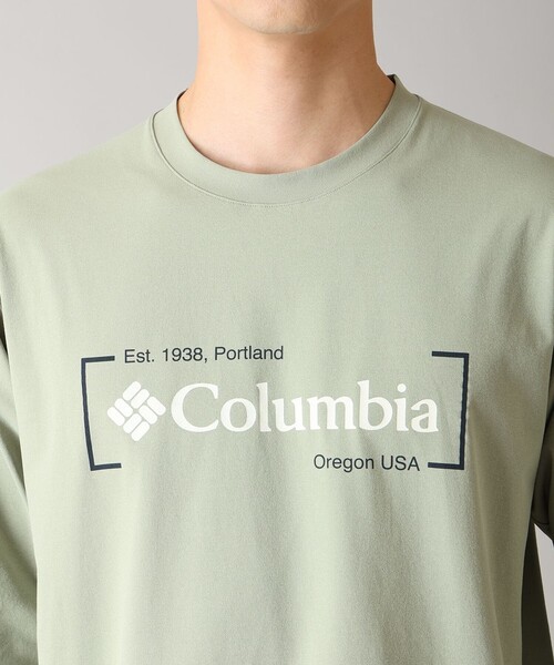 Columbia（コロンビア）の「UVカット 速乾 Columbia／ライトキャニオン グラフィック ロングスリーブTシャツ／コロンビア（Tシャツ/カットソー・メンズ・ホワイト/ブラック/グリーン・S/XL/L/M）」の11枚目の写真