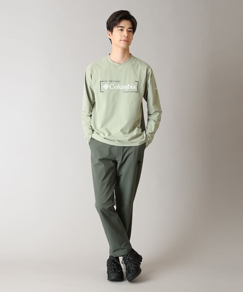 Columbia（コロンビア）の「UVカット 速乾 Columbia／ライトキャニオン グラフィック ロングスリーブTシャツ／コロンビア（Tシャツ/カットソー・メンズ・ホワイト/ブラック/グリーン・S/XL/L/M）」の21枚目の写真