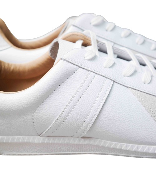 GERMAN TRAINER（ジャーマントレーナー）の「【GERMAN TRAINER】ジャーマントレーナー（スニーカー・メンズ・ホワイト×ホワイト/ブラック・39/38/37/36/44/43/42/41/40）」の6枚目の写真