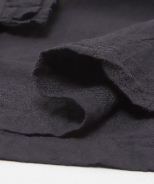 かぐれ（カグレ）の「コットンリネンフリルブラウス（シャツ/ブラウス・レディース・オフホワイト/チェック/ネイビー・FREE）」の7枚目の写真