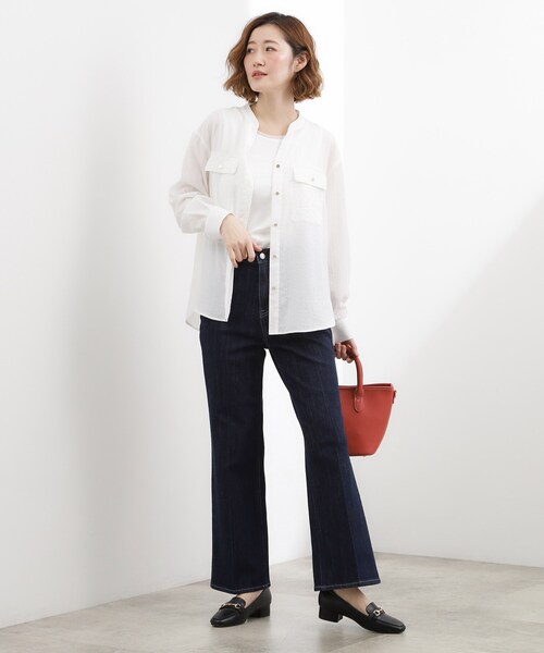 grove（グローブ）の「チュールクルーネックタンクトップ（タンクトップ・レディース・ライトグレー/ブラック/オフホワイト・02/03/01/04/05）」の6枚目の写真