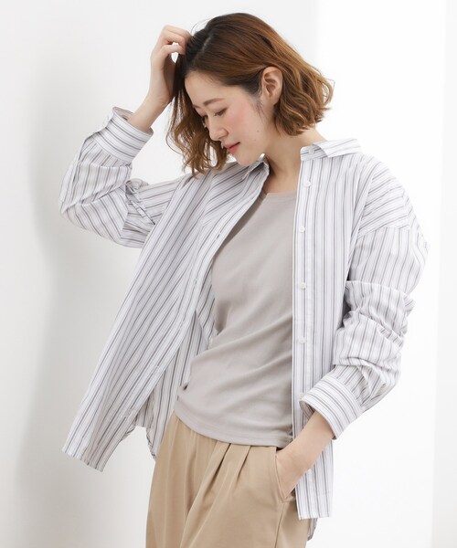 grove（グローブ）の「チュールクルーネックタンクトップ（タンクトップ・レディース・ライトグレー/ブラック/オフホワイト・02/03/01/04/05）」の9枚目の写真