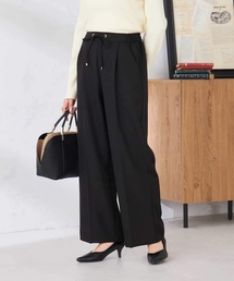 a.v.v（アーヴェヴェ）の「【WEB限定 支持率NO.1 イージーケア ストレッチ】スッキリ見えウエストハトメワイドンツ（その他パンツ）」