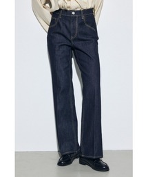 AZUL by moussy | 【サイズ,身長別画像あり】AZUL DENIM センタープレスフレアデニム(デニムパンツ)