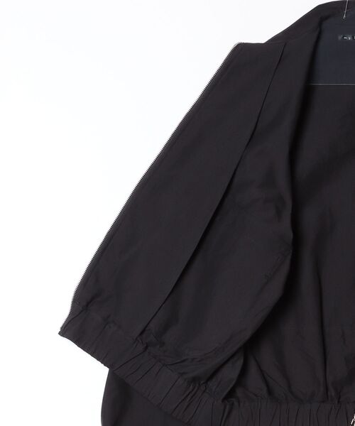 my beautiful landlet（マイビューティフルランドレット）の「【my beautiful landlet】COTTON × RECYCLED NYLON ZIP BLOUSON - print fabric（ブルゾン・メンズ・チャコールグレー/ネイビー/ブラック・1/0）」の5枚目の写真