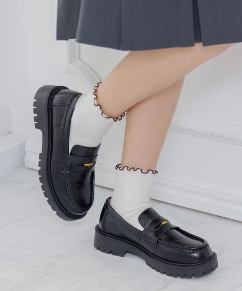 RETRO GIRL(レトロガール)の「コインローファー(その他シューズ・レディース・ブラウン/ブラック・MEDIUM/LARGE)」の5枚目の写真