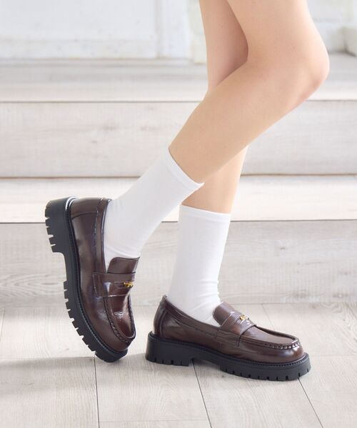 RETRO GIRL(レトロガール)の「コインローファー(その他シューズ・レディース・ブラウン/ブラック・MEDIUM/LARGE)」の7枚目の写真