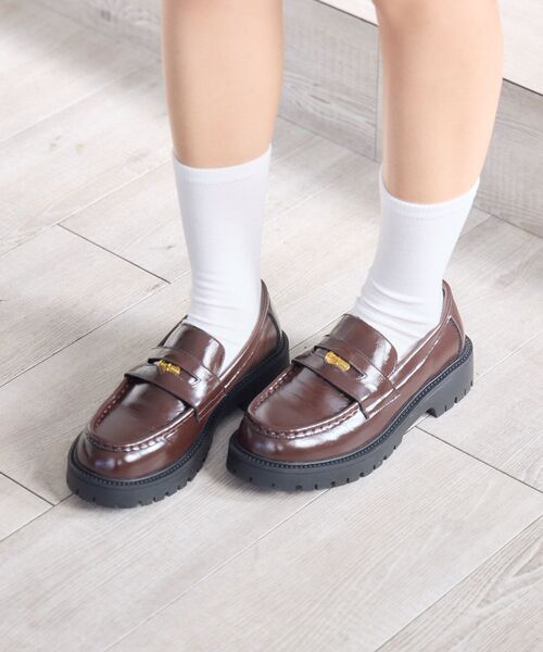 RETRO GIRL(レトロガール)の「コインローファー(その他シューズ・レディース・ブラウン/ブラック・MEDIUM/LARGE)」の8枚目の写真