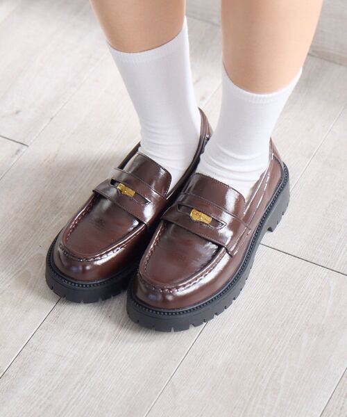 RETRO GIRL(レトロガール)の「コインローファー(その他シューズ・レディース・ブラウン/ブラック・MEDIUM/LARGE)」の9枚目の写真