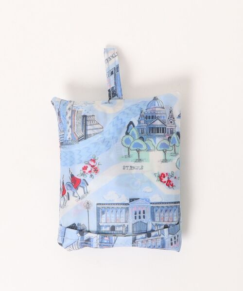 Cath Kidston(キャスキッドソン)の「ミニ フォルダウェイ ショッパー London Town(エコバッグ/サブバッグ・レディース・ブルー・FREE)」の7枚目の写真