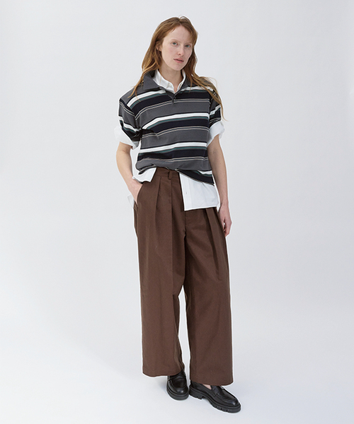 Spick & Span(スピックアンドスパン)の「《一部店舗+WEB限定/ 追加》Glyph Chino Pants(チノパンツ・レディース・ブラウン/ベージュ・38/36)」の3枚目の写真