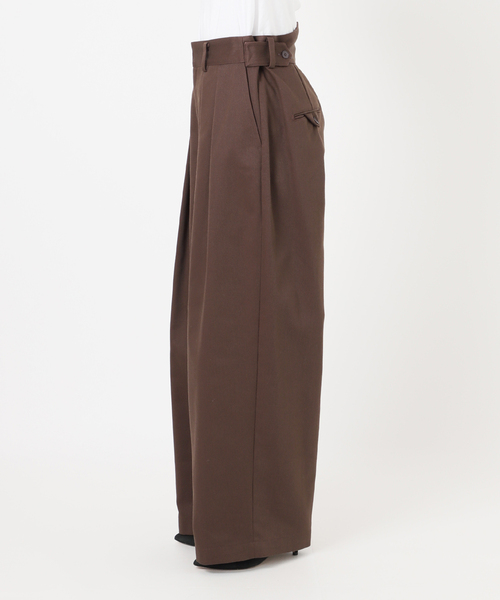 Spick & Span(スピックアンドスパン)の「《一部店舗+WEB限定/ 追加》Glyph Chino Pants(チノパンツ・レディース・ブラウン/ベージュ・38/36)」の6枚目の写真