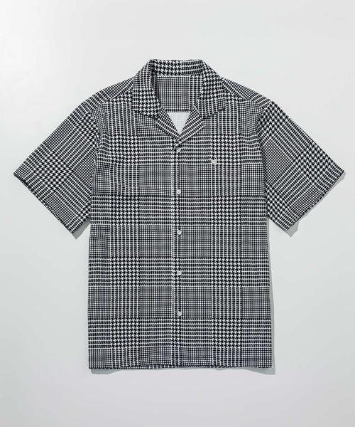 1PIU1UGUALE3 RELAX (ウノピゥウノウグァーレトレ リラックス)の「1PIU1UGUALE3 RELAX(ウノピゥウノウグァーレトレ リラックス)グレンチェック オープンカラーシャツ(シャツ/ブラウス・メンズ・ホワイト/ブラック・XL/L/M/S/XXL)」の17枚目の写真