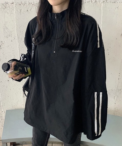 SallyLunn(サリーラン)の「スポーティハーフジップトップス(その他トップス・レディース・ブラック・LARGE/MEDIUM)」の4枚目の写真