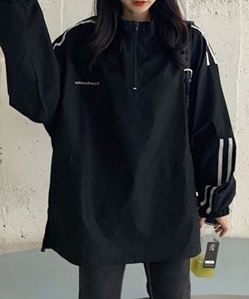SallyLunn(サリーラン)の「スポーティハーフジップトップス(その他トップス・レディース・ブラック・LARGE/MEDIUM)」の5枚目の写真