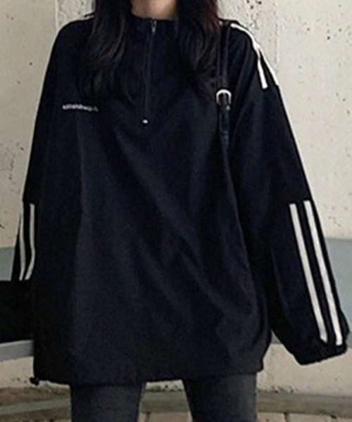 SallyLunn(サリーラン)の「スポーティハーフジップトップス(その他トップス・レディース・ブラック・LARGE/MEDIUM)」の6枚目の写真