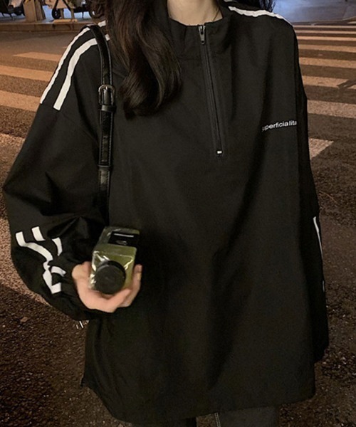 SallyLunn(サリーラン)の「スポーティハーフジップトップス(その他トップス・レディース・ブラック・LARGE/MEDIUM)」の8枚目の写真