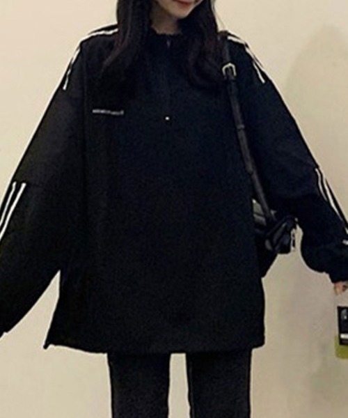 SallyLunn(サリーラン)の「スポーティハーフジップトップス(その他トップス・レディース・ブラック・LARGE/MEDIUM)」の10枚目の写真