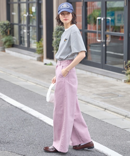 PENNEYS(ぺニーズ)の「PENNEYS/ペニーズ 別注 THE FOX ロゴ ハートワッペン刺繍 オーバーサイズ 半袖Tシャツ(Tシャツ/カットソー・レディース・ホワイト系/ブラック/オフホワイト/ブラック系/オートミール/ネイビー・L/M)」の11枚目の写真