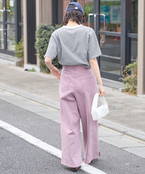 PENNEYS(ぺニーズ)の「PENNEYS/ペニーズ 別注 THE FOX ロゴ ハートワッペン刺繍 オーバーサイズ 半袖Tシャツ(Tシャツ/カットソー・レディース・ホワイト系/ブラック/オフホワイト/ブラック系/オートミール/ネイビー・L/M)」の12枚目の写真