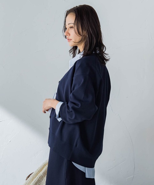 LAUTREAMONT（ロートレアモン）の「Vネックカーディガン（ニット/セーター・レディース・ホワイト/ネイビー・9号）」の21枚目の写真