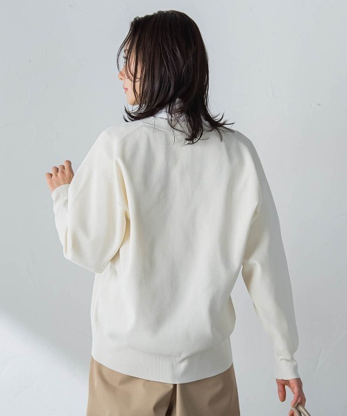LAUTREAMONT（ロートレアモン）の「Vネックカーディガン（ニット/セーター・レディース・ホワイト/ネイビー・9号）」の8枚目の写真