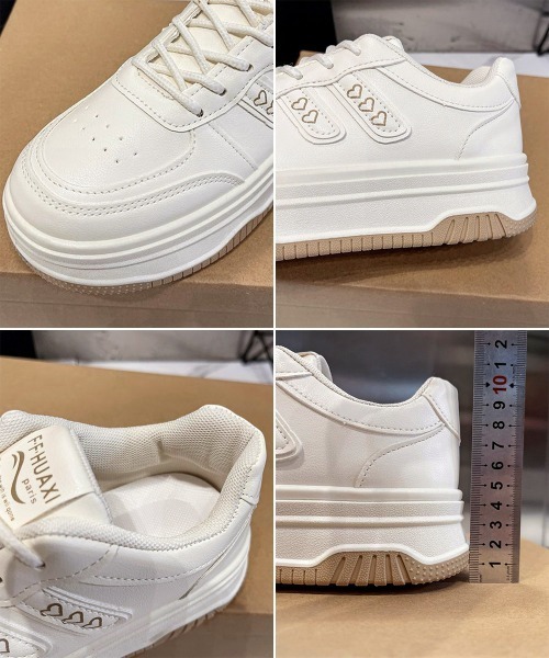 Miniministore(ミニミニストア)の「厚底スニーカー ローカット 美脚シューズ(スニーカー・レディース・オフホワイト・22.5cm/23.0cm/23.5cm/24.0cm/24.5cm)」の13枚目の写真