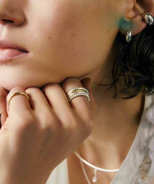 TEN.（テン）の「【新作】SILVER925 18KGP ダブルループリング（リング・レディース・シルバー×ゴールド・#13/#17/#7/#9/#11/#15）」の11枚目の写真