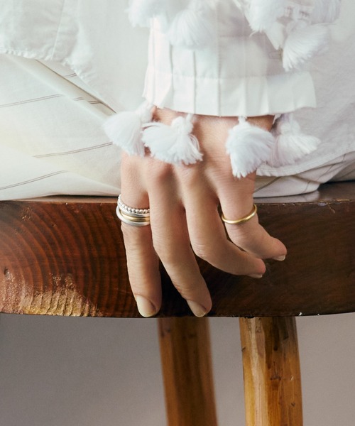 TEN.（テン）の「【新作】SILVER925 18KGP ダブルループリング（リング・レディース・シルバー×ゴールド・#13/#17/#7/#9/#11/#15）」の9枚目の写真