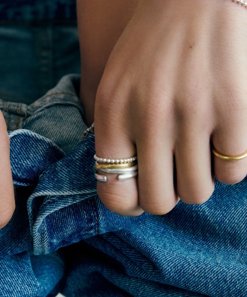 TEN.（テン）の「【新作】SILVER925 18KGP ダブルループリング（リング・レディース・シルバー×ゴールド・#13/#17/#7/#9/#11/#15）」の6枚目の写真