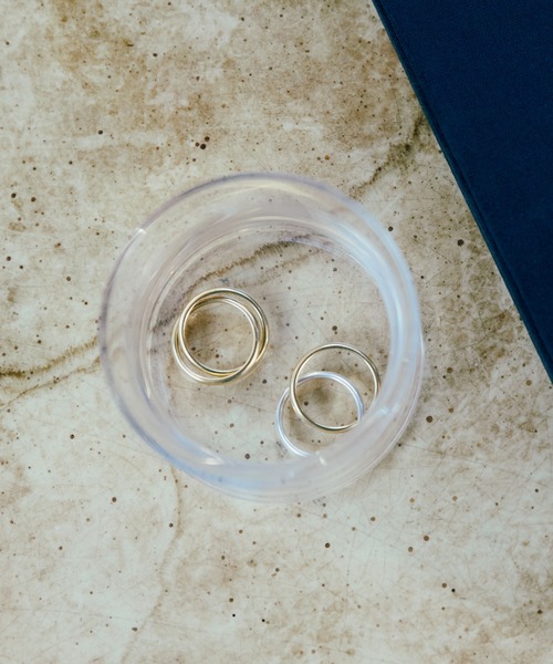 TEN.（テン）の「【新作】SILVER925 18KGP ダブルループリング（リング・レディース・シルバー×ゴールド・#13/#17/#7/#9/#11/#15）」の3枚目の写真