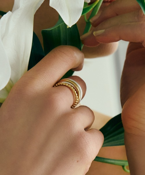 TEN.（テン）の「【新作】SILVER925 18KGP ダブルループリング（リング・レディース・シルバー×ゴールド・#13/#17/#7/#9/#11/#15）」の10枚目の写真