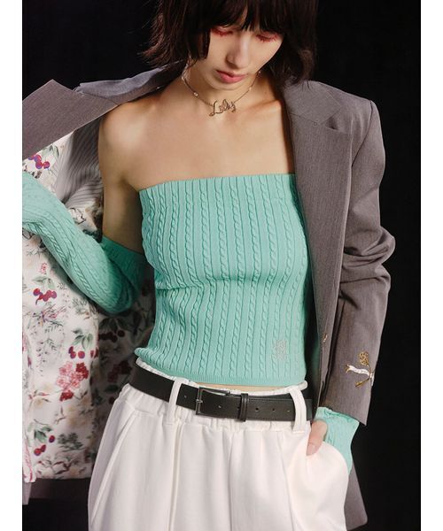 LILY BROWN（リリーブラウン）の「【LILY BROWN×KEITA MARUYAMA】エンブロイダリージャケット（テーラードジャケット・レディース・ネイビー/グレー・F）」の2枚目の写真