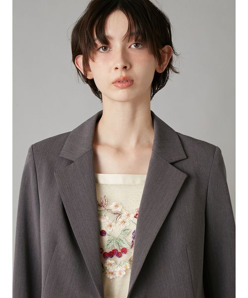 LILY BROWN（リリーブラウン）の「【LILY BROWN×KEITA MARUYAMA】エンブロイダリージャケット（テーラードジャケット・レディース・ネイビー/グレー・F）」の6枚目の写真