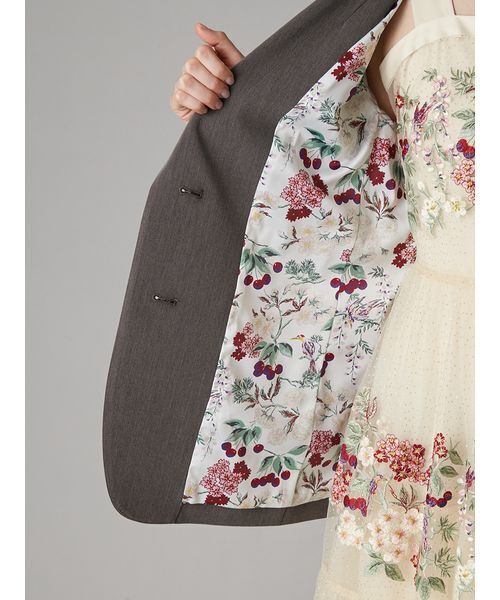 LILY BROWN（リリーブラウン）の「【LILY BROWN×KEITA MARUYAMA】エンブロイダリージャケット（テーラードジャケット・レディース・ネイビー/グレー・F）」の10枚目の写真