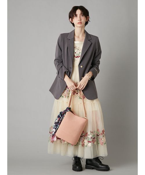 LILY BROWN（リリーブラウン）の「【LILY BROWN×KEITA MARUYAMA】エンブロイダリージャケット（テーラードジャケット・レディース・ネイビー/グレー・F）」の14枚目の写真