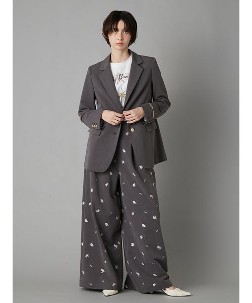 LILY BROWN（リリーブラウン）の「【LILY BROWN×KEITA MARUYAMA】エンブロイダリージャケット（テーラードジャケット・レディース・ネイビー/グレー・F）」の16枚目の写真