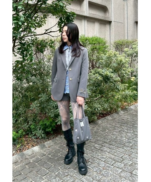 LILY BROWN（リリーブラウン）の「【LILY BROWN×KEITA MARUYAMA】エンブロイダリージャケット（テーラードジャケット・レディース・ネイビー/グレー・F）」の19枚目の写真