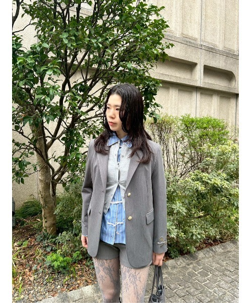 LILY BROWN（リリーブラウン）の「【LILY BROWN×KEITA MARUYAMA】エンブロイダリージャケット（テーラードジャケット・レディース・ネイビー/グレー・F）」の20枚目の写真