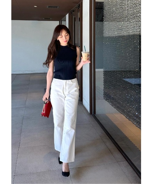 LUDICRUM(ルーディクルム)の「LD sleeveless knit top(ニット/セーター・レディース・グレー系/ネイビー系/ホワイト系・FREE)」の9枚目の写真