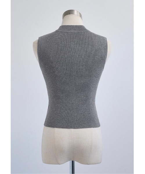 LUDICRUM(ルーディクルム)の「LD sleeveless knit top(ニット/セーター・レディース・グレー系/ネイビー系/ホワイト系・FREE)」の13枚目の写真