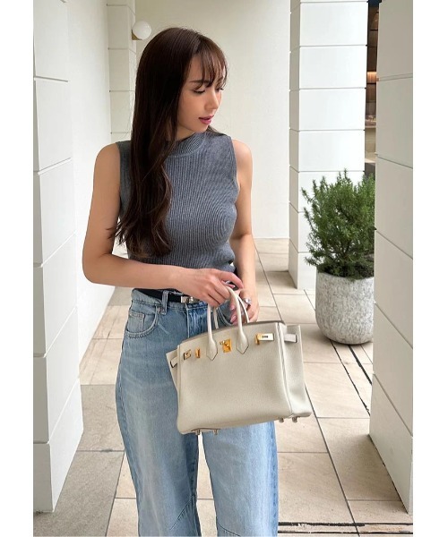LUDICRUM(ルーディクルム)の「LD sleeveless knit top(ニット/セーター・レディース・グレー系/ネイビー系/ホワイト系・FREE)」の7枚目の写真