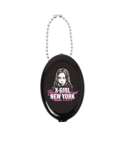X-girl(エックスガール)の「FACE AND SCRIPT MIX LOGO RUBBER COIN CASE(コインケース・レディース・ブラック/ブルー・ONE SIZE)」の9枚目の写真