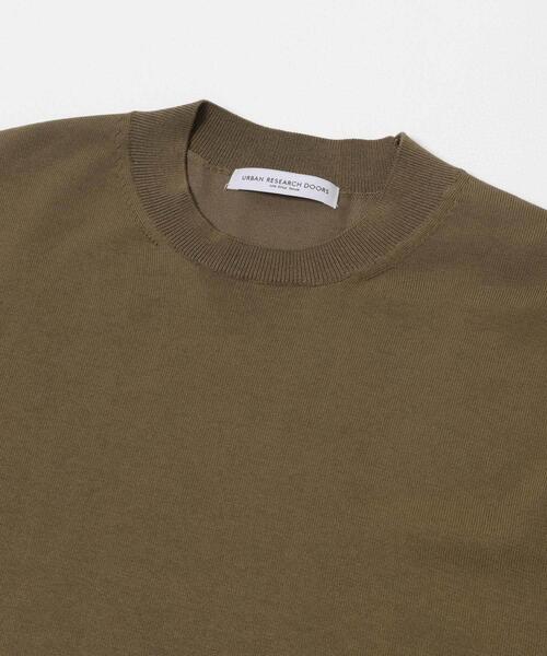 URBAN RESEARCH DOORS（アーバンリサーチドアーズ）の「LIFE STYLE TAILOR　ハイゲージクルーネック長袖ニット（ニット/セーター・メンズ・ホワイト系その他/ブラウン系その他/グレー・MEDIUM/LARGE）」の7枚目の写真