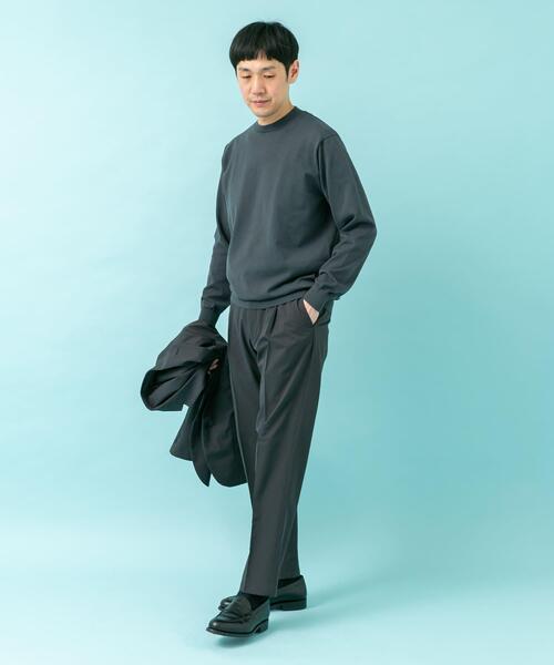 URBAN RESEARCH DOORS（アーバンリサーチドアーズ）の「LIFE STYLE TAILOR　ハイゲージクルーネック長袖ニット（ニット/セーター・メンズ・ホワイト系その他/ブラウン系その他/グレー・MEDIUM/LARGE）」の6枚目の写真