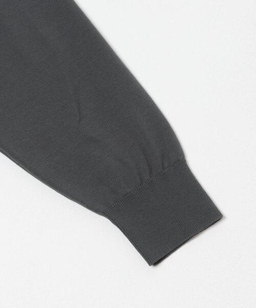 URBAN RESEARCH DOORS（アーバンリサーチドアーズ）の「LIFE STYLE TAILOR　ハイゲージクルーネック長袖ニット（ニット/セーター・メンズ・ホワイト系その他/ブラウン系その他/グレー・MEDIUM/LARGE）」の4枚目の写真