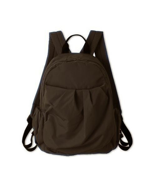 emmi（エミ）の「eco ミニギャザーボディーバックパック/撥水（バックパック/リュック・レディース・ダークブラウン/ブラック・F）」の2枚目の写真