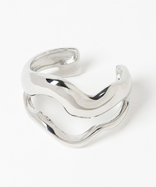 HARE(ハレ)の「ニュアンスワイドバングル(HARE)(バングル/リストバンド・レディース・シルバー・FREE)」の6枚目の写真